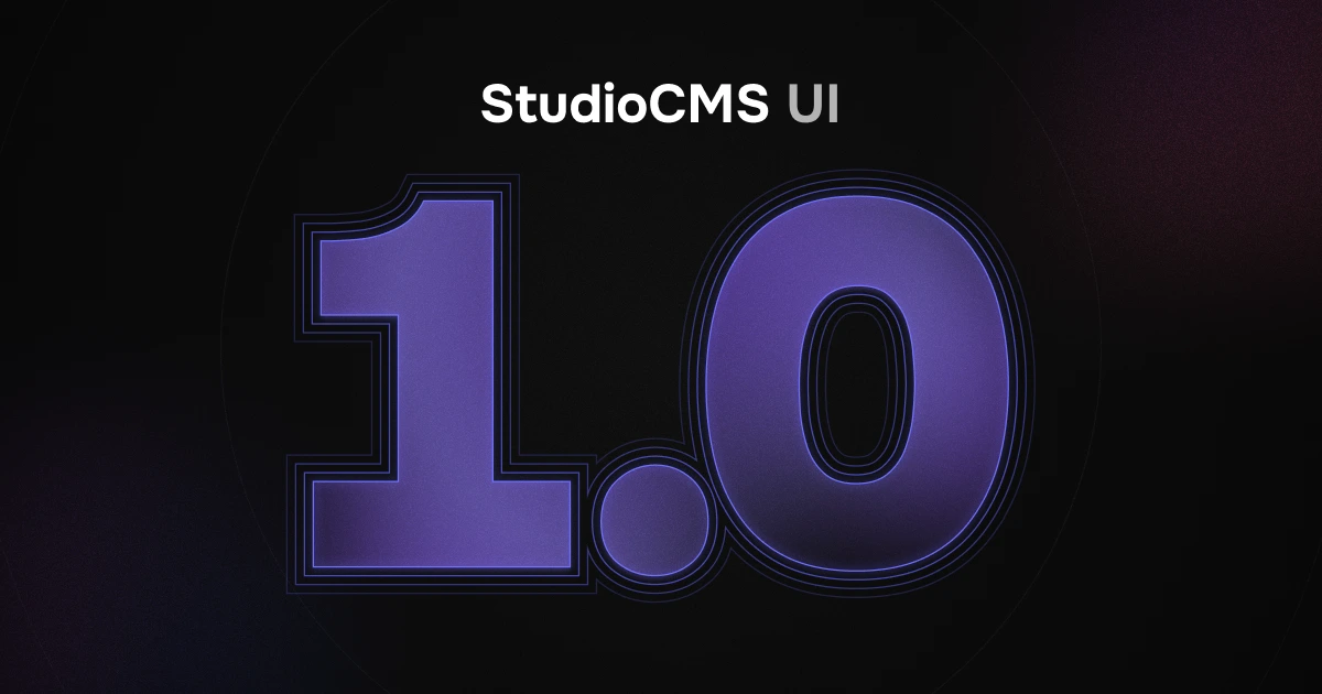 StudioCMS UI v1.0